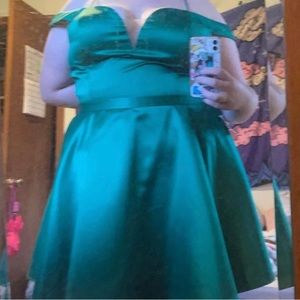 Size 26 Emerald green homecoming dress